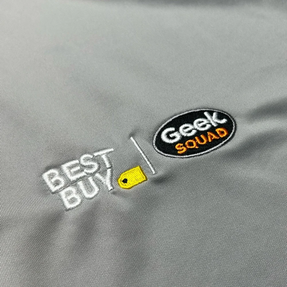 Geek Squad Best Buy Gray Polo Shirt Men’s 2XL Employee Work‎ Uniform Streetwear